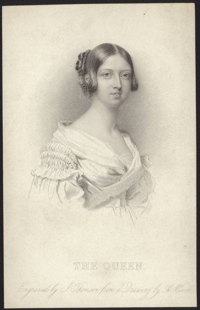 Retrato de la Reina Victoria de Abraham Wivell